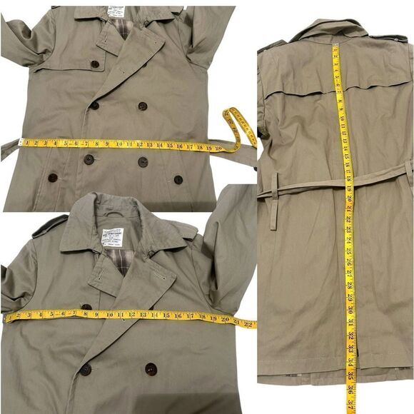 🔥🔥 AllSaints Spitalfields Co. LTD Double Breasted Trench Coat Size M US 38 EU - Picture 11 of 16